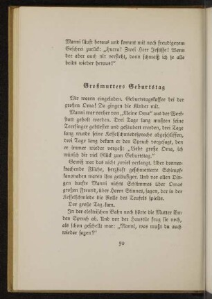 Großmutters Geburtstag
