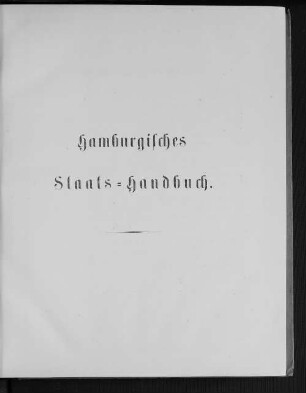 Hamburgisches Staats-Handbuch.