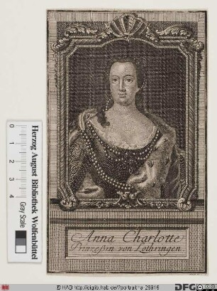 Bildnis Anna Charlotte, Prinzessin von Lothringen