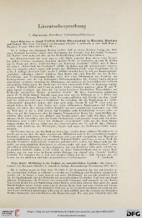 Literaturbesprechung