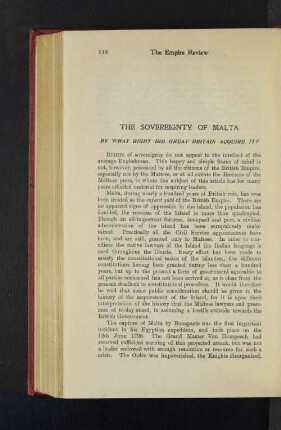 The Sovereignity of Malta