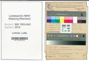 Entnazifizierung Lotte Lichner , geb. 23.08.1904 ()