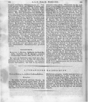 Sprenger, F.: Geschichte der Stadt Hameln. Hannover: Helwing 1826
