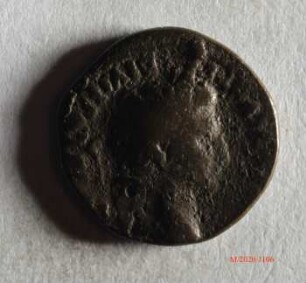 Römische Münze, Nominal Denar, Prägeherr Augustus, Prägeort nicht bestimmbar, Fälschung