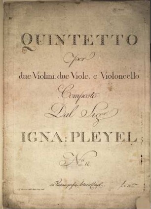 Quintetto per due violini, duo viole e violoncello : no 12