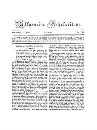 Englische und französische Schulschriften : (Fortsetzung)