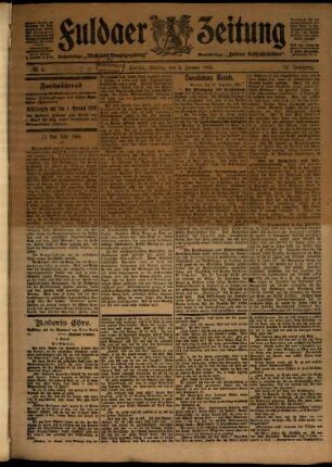 Ausgabe vom Montag, den 02. Januar 1905.