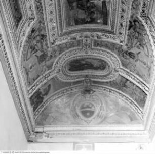 Dekoration mit Szenen aus dem Leben des Giovanni Battista del Bava, allegorischen Darstellungen und Grotesken