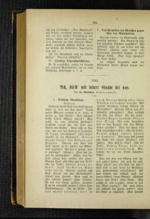 Ach, bleib' mit deiner Gnade bei uns