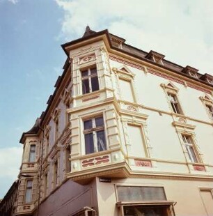 Eines der renovierten und modernisierten Häuser am Marienkirchplatz, Anklam