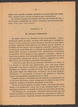 Capítulo V - El palacio submarino
