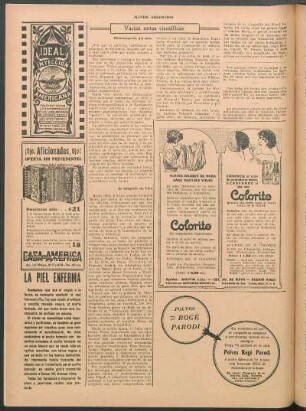 Varias notas científicas
