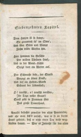 Siebenzehntes Kapitel.