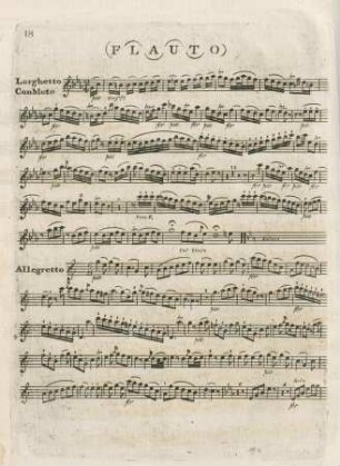 Flauto (Trio V, Larghetto, Allegretto)