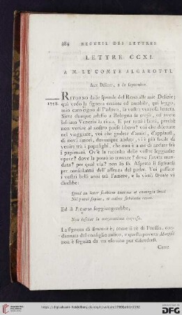 (Lettre CCXI - CCXX)
