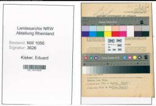 Entnazifizierung Eduard Kisker , geb. 06.08.1912 ()