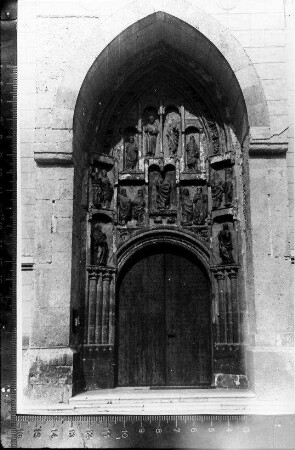 Agram [Zagreb, Kroatien]: spätgotisches Portal der Markuskirche