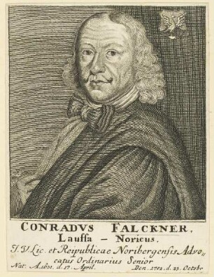 Bildnis des Conradvs Falckner