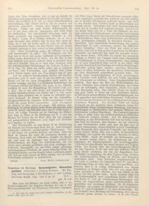 613-615 [Rezension] Francisco de Enzinas, Denkwürdigkeiten, Melanchthon gewidmet