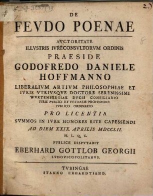 De Fevdo Poenae