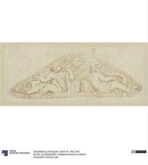 Giebelfüllung mit Figuren