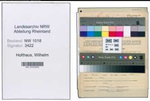 Entnazifizierung Wilhelm Holthaus , geb. 21.08.1896 (Tuchmacher)