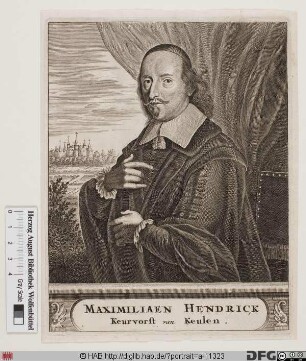 Bildnis Maximilian Heinrich (von Bayern), 1650-88 Kurfürst u. Erzbischof von Köln