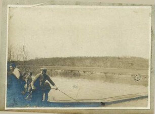 Foto einer passierbereiten Schnellbrücke bei Savigny-sur-Aisne