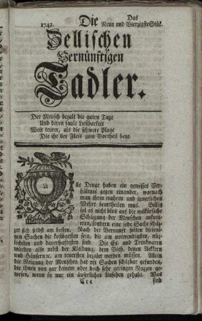 1742. Das Neun und Vierzigste Stük.