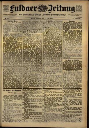 Ausgabe vom Dienstag, den 17. Juli 1900.