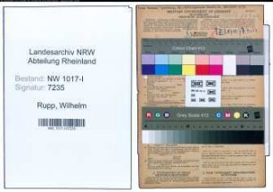 Entnazifizierung Wilhelm Rupp , geb. 10.12.1903 (Mechaniker)