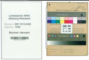 Entnazifizierung Hermann Borchert , geb. 09.09.1897 (Technischer Angestellter)