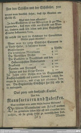 Das zwey und funfzigste Capitel. Von den Manufacturen und Fabriken