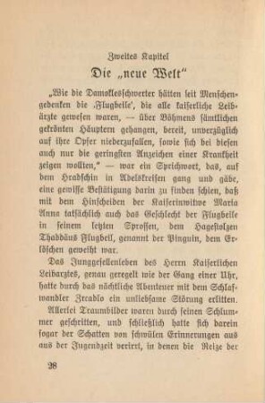 Zweites Kapitel. Die "neue Welt"