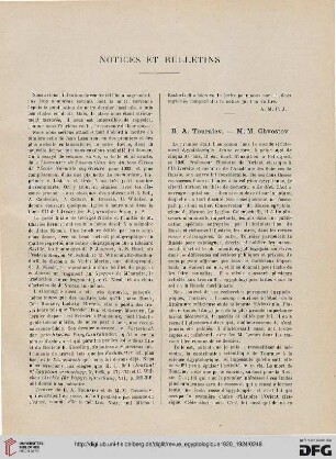 Notices et bulletins