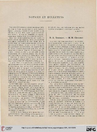 Notices et bulletins
