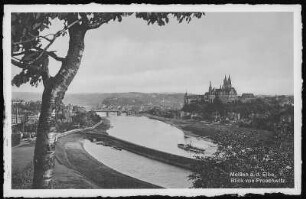 Meißen. Blick von Proschwitz auf Meißen