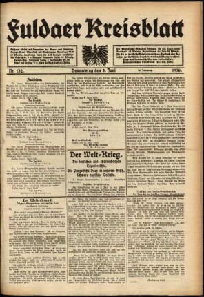 Ausgabe vom Donnerstag, den 08. Juni 1916.