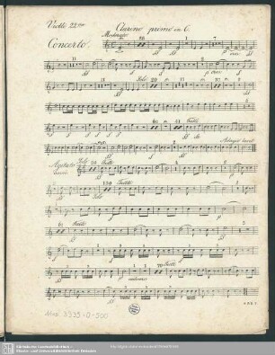 Clarino primo in C.