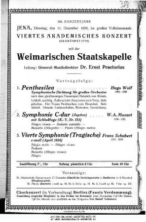 Viertes Akademisches Konzert