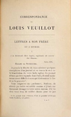 Correspondance de Louis Veuillot : (Publiée par Eugène Veuillot), 5