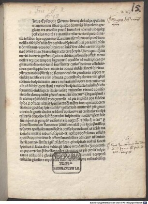 Bulla 'Tandem ascensurus' : Rom, 1478.03.21
