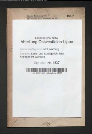 Erblasser: Hartmann, Friederike, geb. Leye: