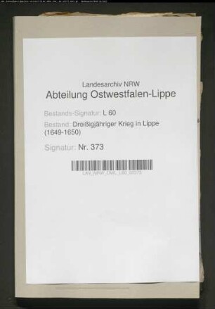 Kriegsjahre 1648/1649