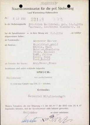 Mailänder, Friedrich