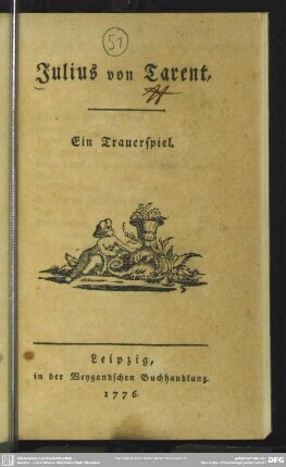 Julius von Tarent : Ein Trauerspiel