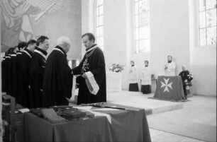 Freiburg: Konviktskirche, Aufnahme der Postulanten in den Ritterorden