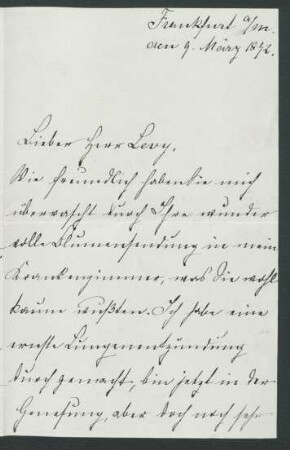 Brief an Martin Levy : 09.03.1892