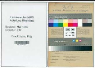 Entnazifizierung Fritz Braukmann , geb. 09.06.1911 (Geschaeftsfuehrer)