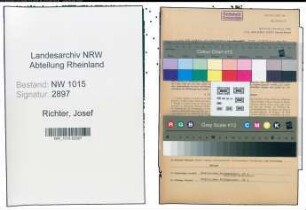 Entnazifizierung Josef Richter , geb. 25.03.1900 (Reichsbahnassistent)